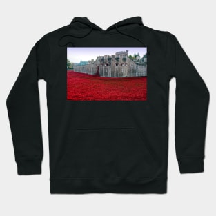 Tower of London Red Poppies Hoodie